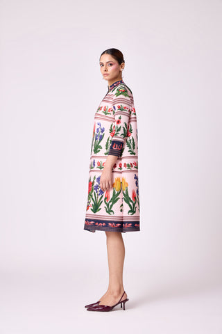 Rory Print Dress - Blush