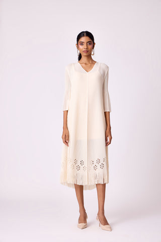 Mila Cutwork Dress - Ivory