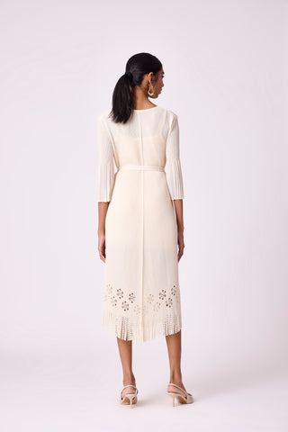Mila Cutwork Dress - Ivory