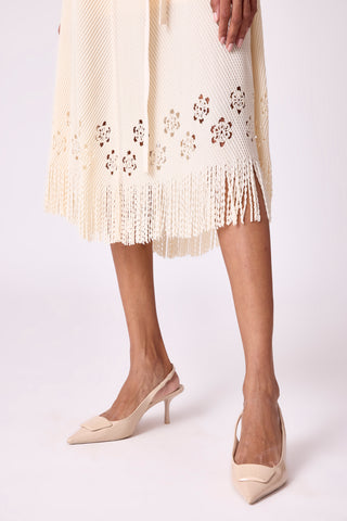 Mila Cutwork Dress - Ivory