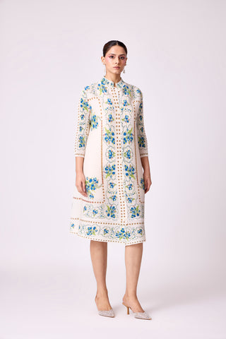 Rory Print Dress - Off White