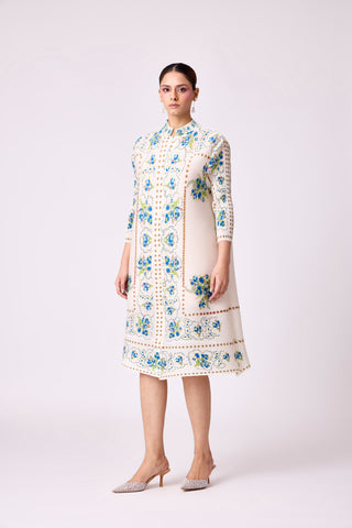 Rory Print Dress - Off White