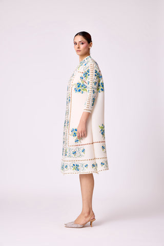 Rory Print Dress - Off White