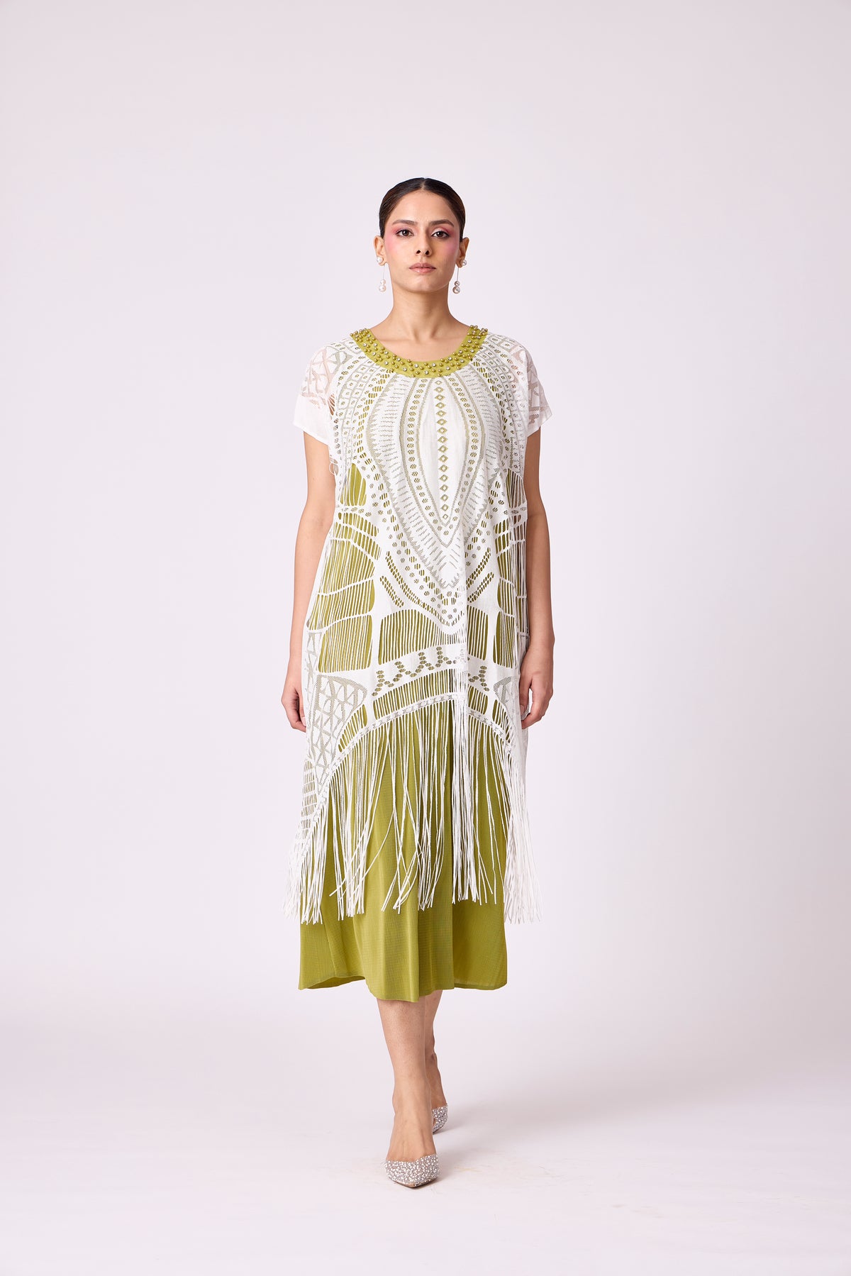 Linnet Dress - Pear Green