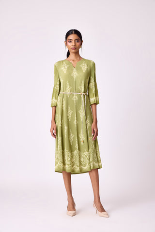 Naila Dress - Pear Green