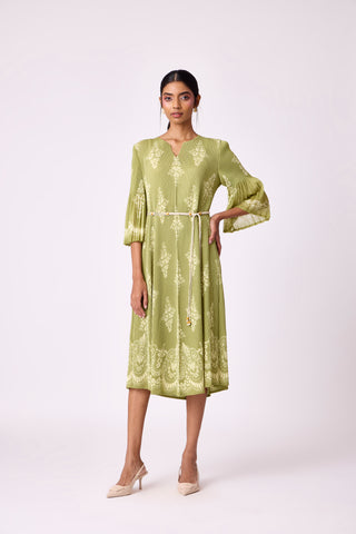Naila Dress - Pear Green