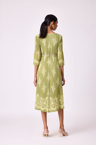Naila Dress - Pear Green