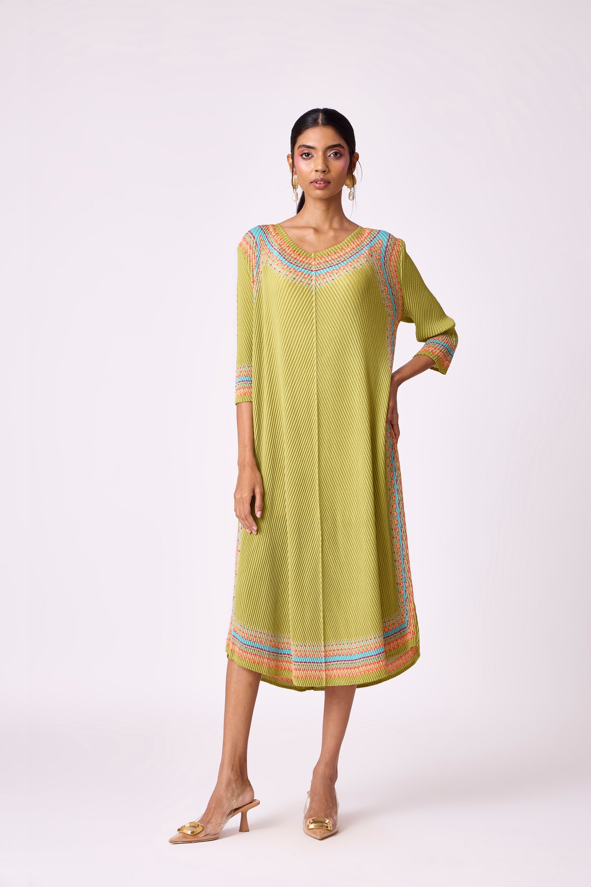 Kimberly Dress - Pear Green