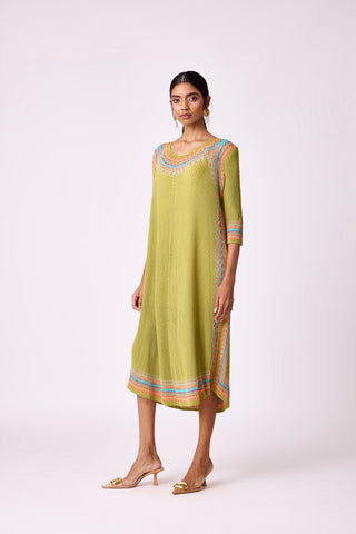 Kimberly Dress - Pear Green