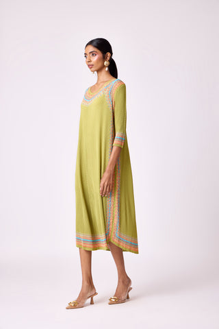 Kimberly Dress - Pear Green