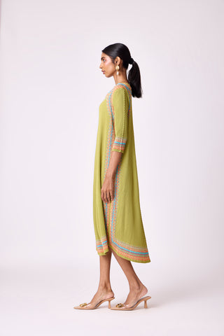 Kimberly Dress - Pear Green