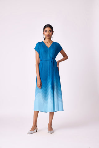 River Ombre Dress - Blue