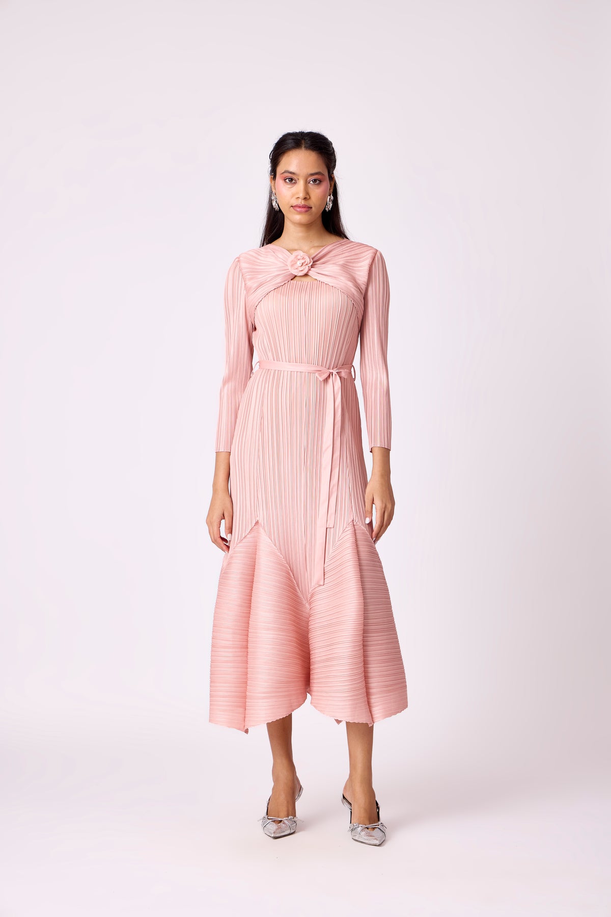 Rose Dress - Salmon