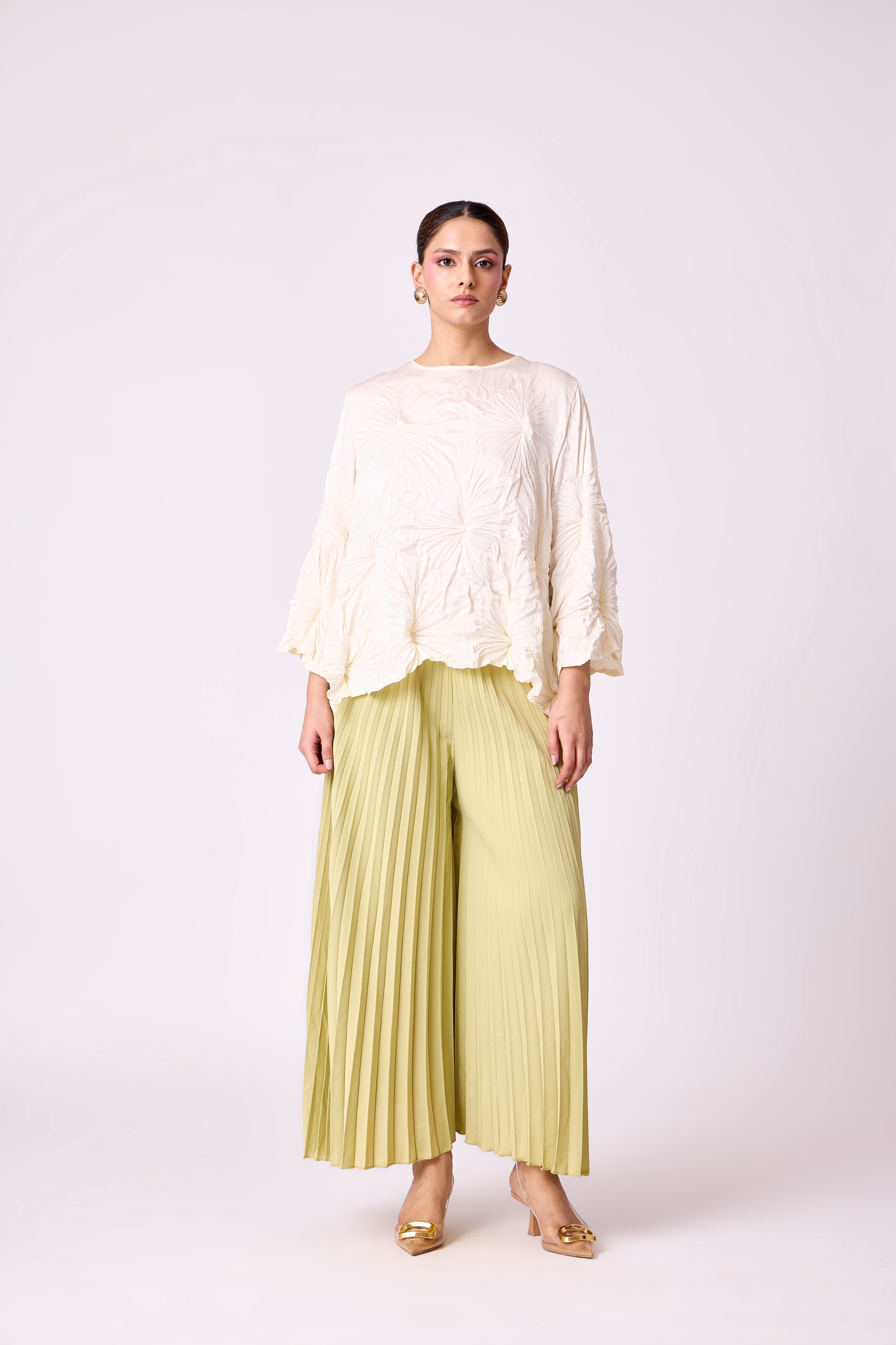 Buy Women's Pleated Tops Online at Best Prices - Scarlet Sage