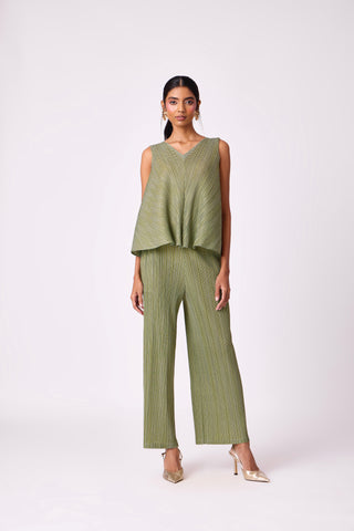 Nia Denim Print Set - Green