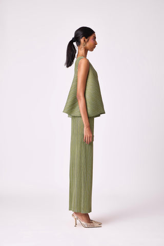 Nia Denim Print Set - Green