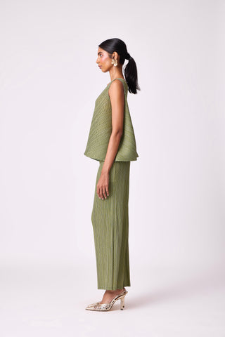 Nia Denim Print Set - Green