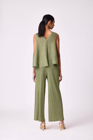 Nia Denim Print Set - Green