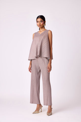 Nia Denim Print Set - Brown