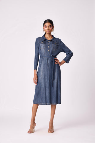 Levy Dress - Denim Blue