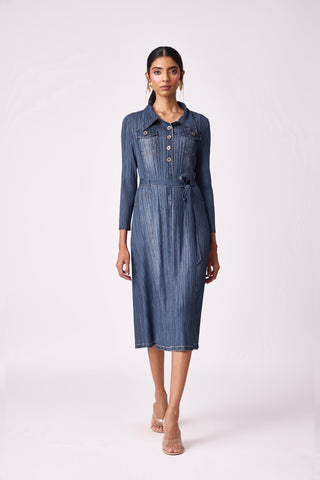 Levy Dress - Denim Blue