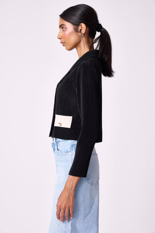 Beatrix Crop Jacket - Black