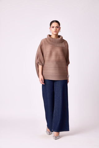 Sloane Batwing Top - Taupe