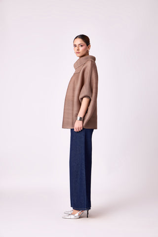 Sloane Batwing Top - Taupe