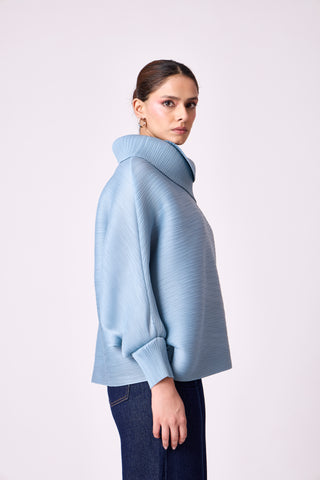 Sloane Batwing Top - Pale Blue