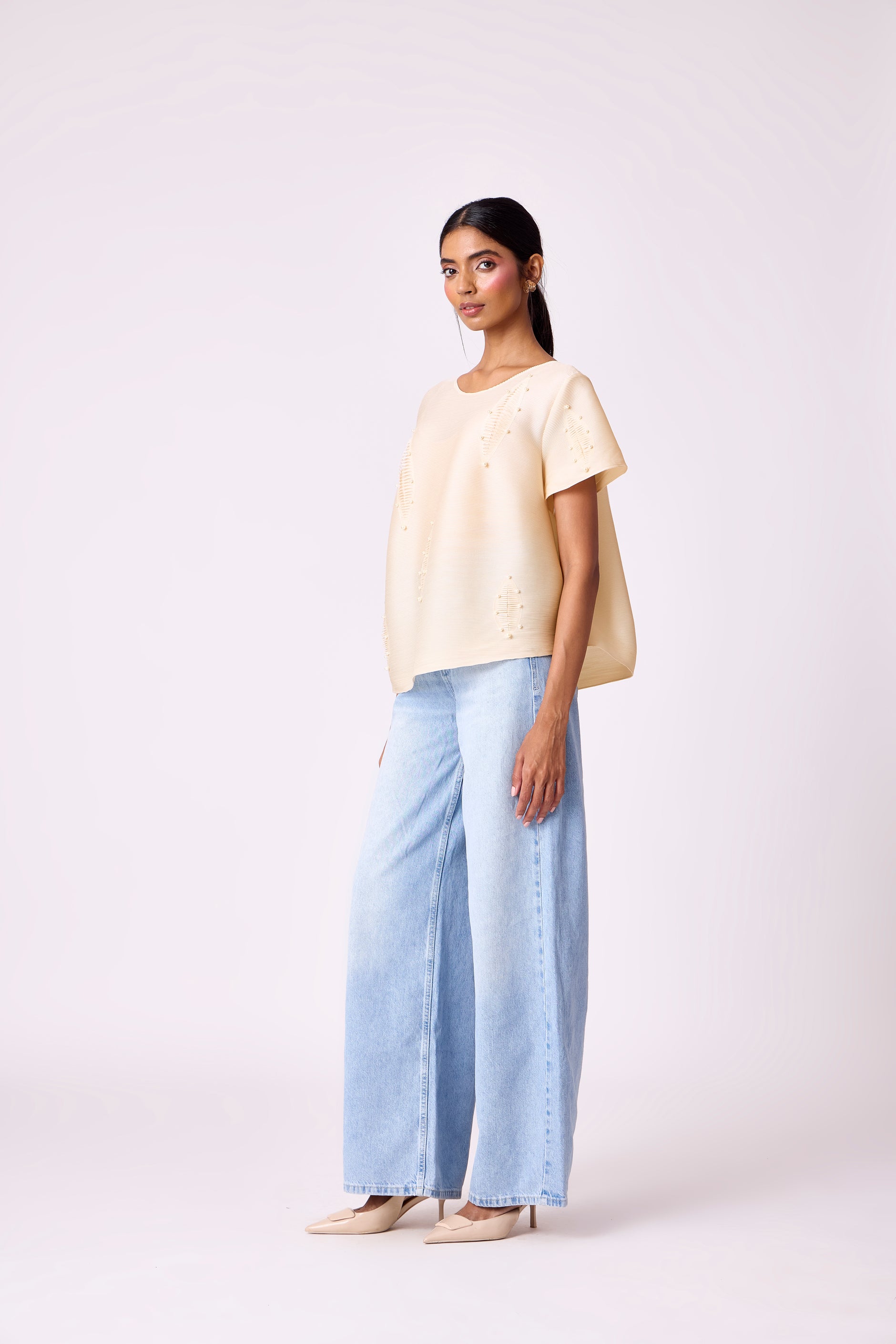 Buy Women's Pleated Tops Online at Best Prices - Scarlet Sage