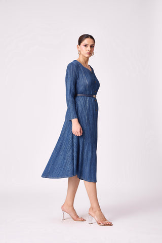 Arizona Denim Wash Dress - Deep Blue