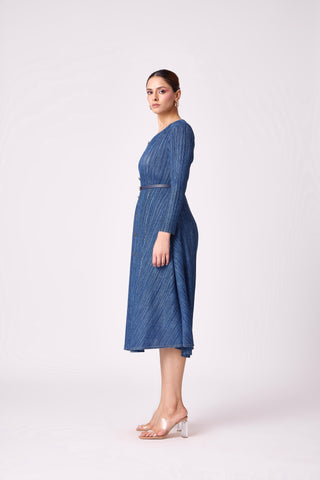 Arizona Denim Wash Dress - Deep Blue