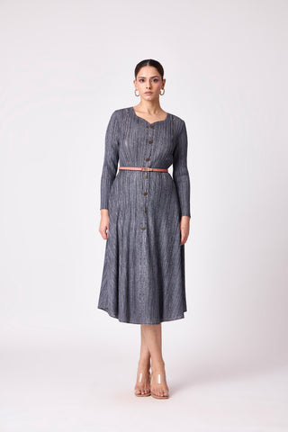 Arizona Denim Wash Dress - Dark Grey