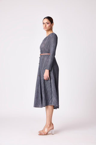 Arizona Denim Wash Dress - Dark Grey