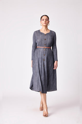 Arizona Denim Wash Dress - Dark Grey