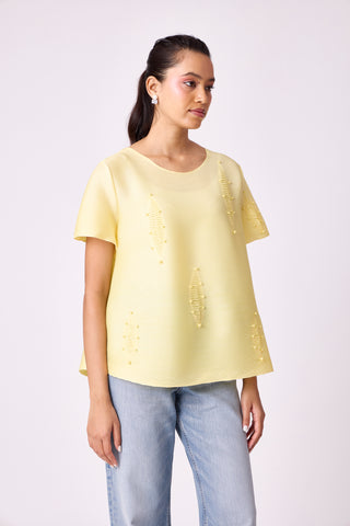 Ayla Top - Lemon Yellow