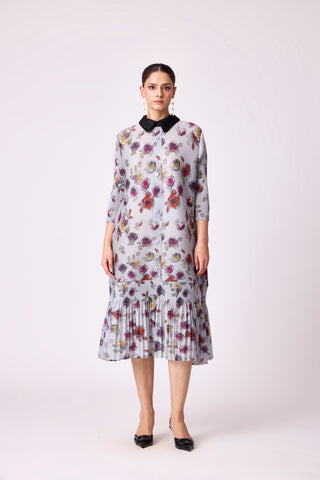 Betsy Shirt Dress - Grey