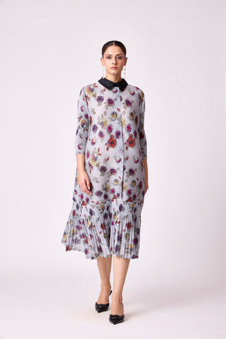 Betsy Shirt Dress - Grey