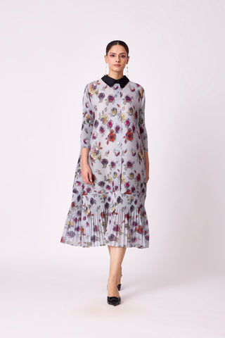 Betsy Shirt Dress - Grey