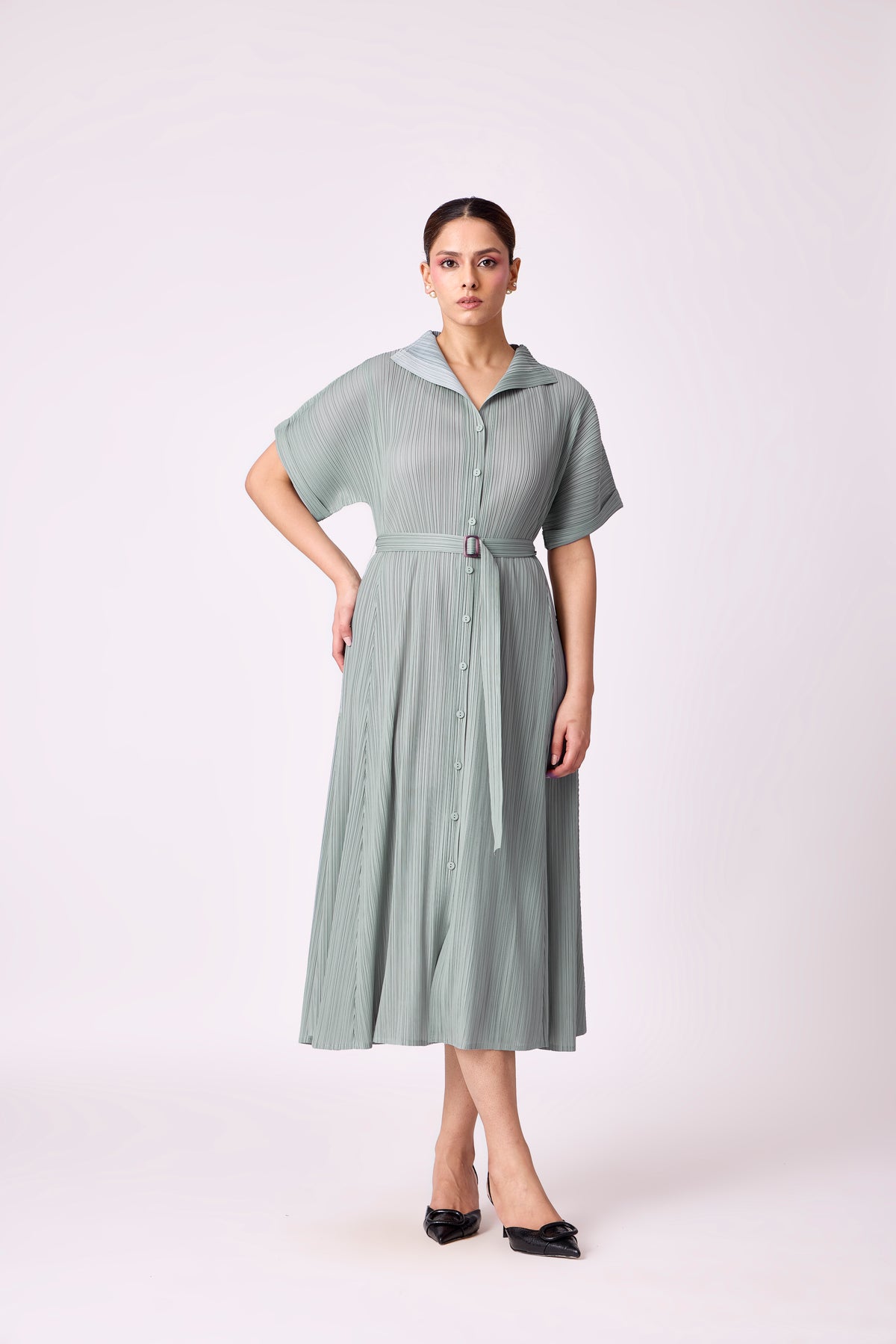 Triana Dress - Sage Mint