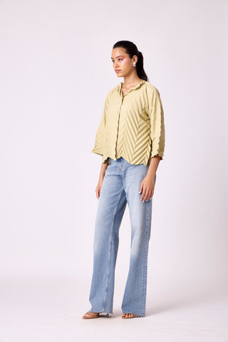 Amandine Shirt - Tea green