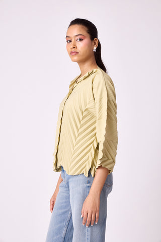 Amandine Shirt - Tea green