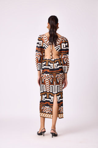 Ashley Dress - Brown