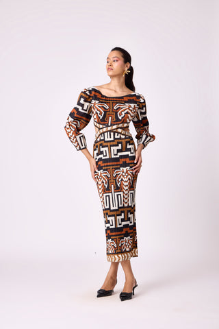 Ashley Dress - Brown