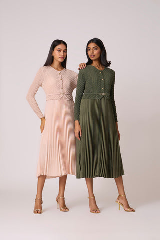 Laurel Crush Dress - Blush Pink
