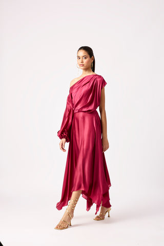 Rosalie Dress - Wine