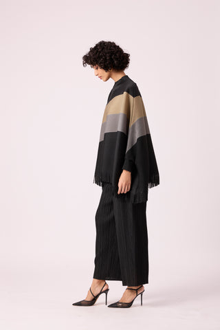 Alexis Fringed Set - Black
