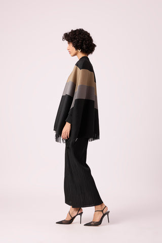 Alexis Fringed Set - Black