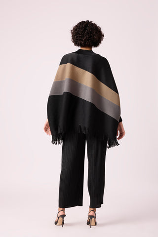 Alexis Fringed Set - Black