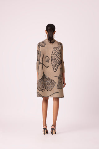 Calli Dress - Taupe & Black